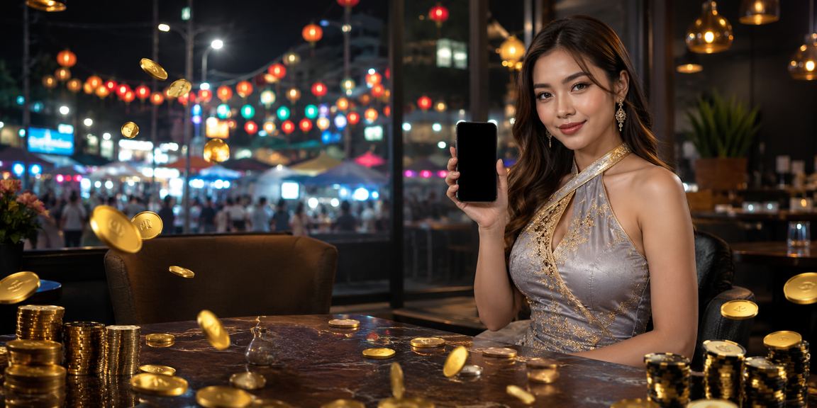 Sesi permainan Baccarat di Kuala Lumpur dengan motif batik elegan dan suasana kasino live